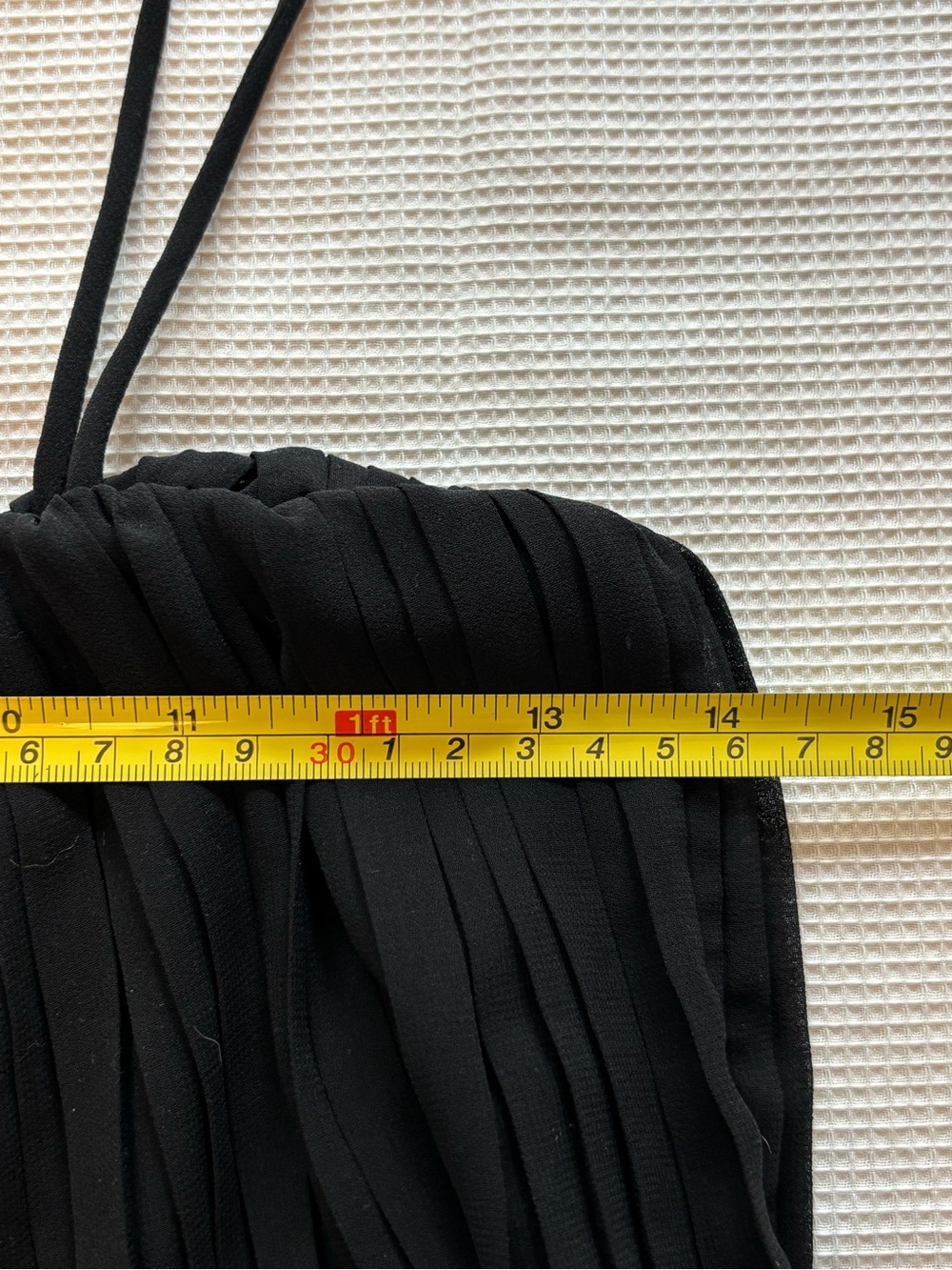Black Elegant Vertical Pleated Jumpsuit by Shinestar Sz M - Picture 7 of 10